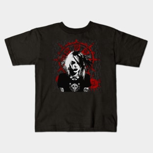 Girl, aesthetic, Occult, Unholy, grunge, Emo, Punk, Satanic, e girl, egirl, goth, baphomet, punk rock, death metal Kids T-Shirt